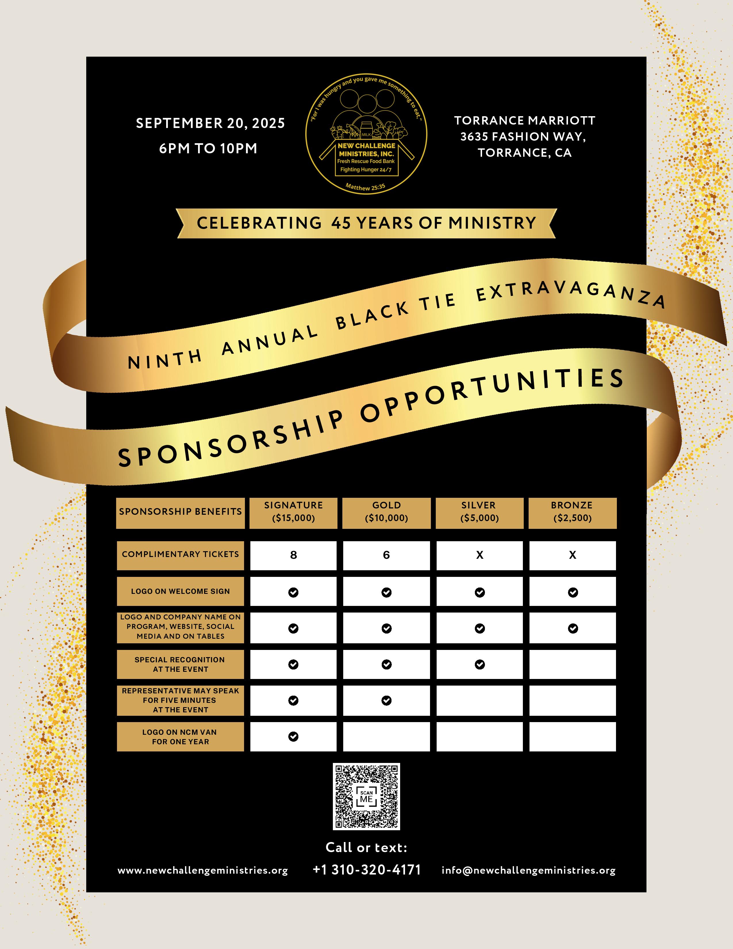 Sponsor an upcoming event